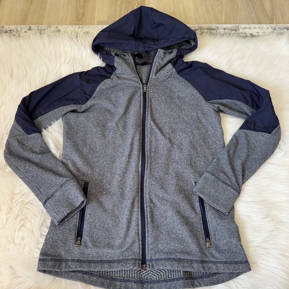 Under Armour Navy Hooded Utility Jacket